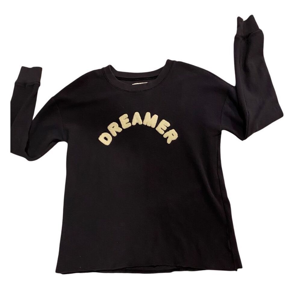 VNT American Eagle DREAMER Puff Letter Long Sleeve Crewneck Light Sweatshirt XS